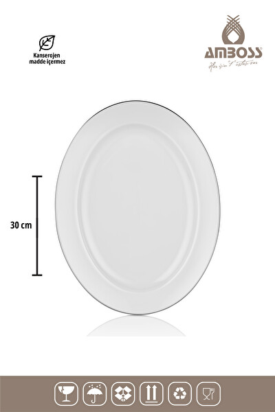 Amboss MEYRA - 113 Parça Porselen Yemek Takımı 12 Kişilik Çatal Kaşık Bıçak Seti Gümüş