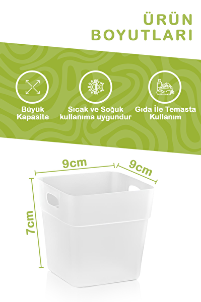 Mithra Life 12 Adet Buzdolabı Kapak İçi Düzenleyici ve Banyo Organizer MIT1104