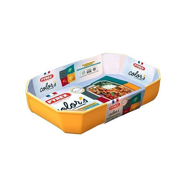Pyrex 295B008/7145 Dikdörtgen Fırın Kabı 33x22x7 CM Sarı