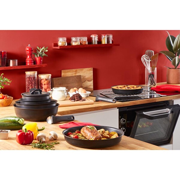 Tefal Ingenio Titanyum 6X İndüksiyon Tabanlı Mix Tava 22 CM L76303