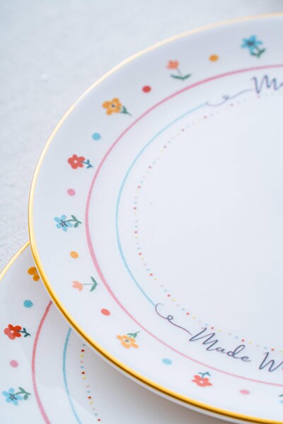 Acar Livaldi 6 Parça Pasta Tabağı - 19 CM