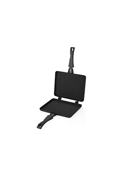 OMS 3773 Döküm Ocak Üstü Tost Makinesi 23x17 CM