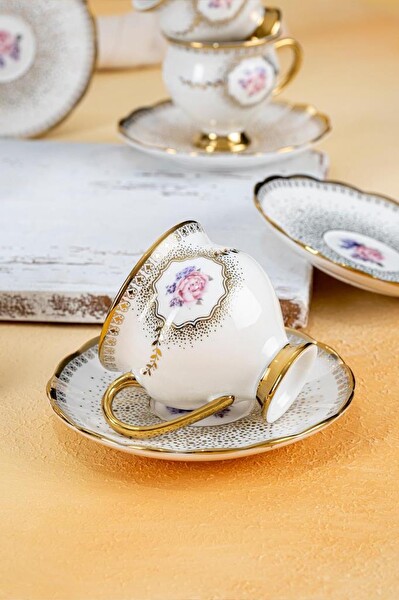 Acar HXF-22-0207 Dianna 6 Kişilik Kahve Fincan Takımı