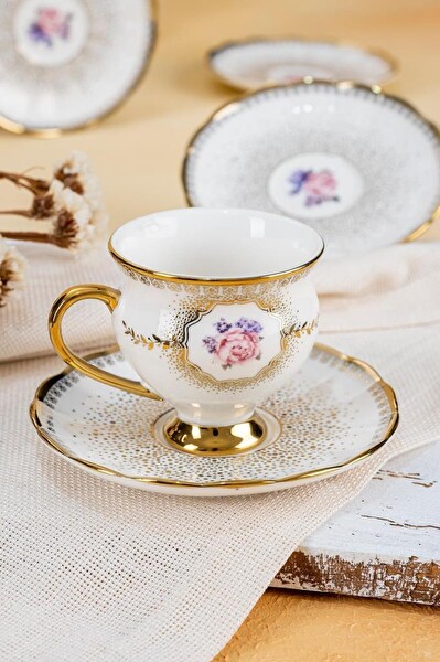 Acar HXF-22-0207 Dianna 6 Kişilik Kahve Fincan Takımı