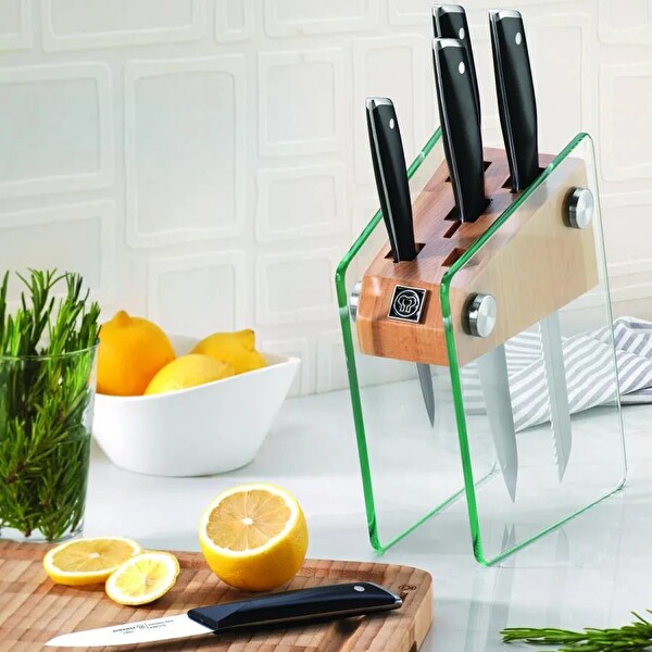 Korkmaz A685 Vetra Cam Standlı Bıçak Seti