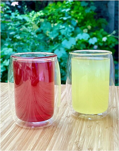 Arow Lüx Borosilikar 2'li Çidarlı Cam Bardak 120 CC