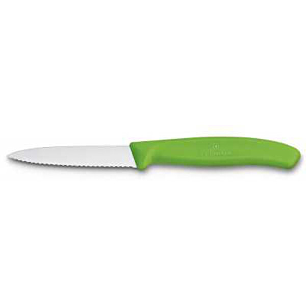 Victorinox Tırtıklı Soyma Bıçağı 8 CM - Yeşil