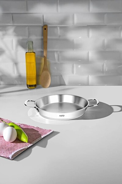 Nehir Silver Çelik 20 CM Kapaksız Omlet Sahan