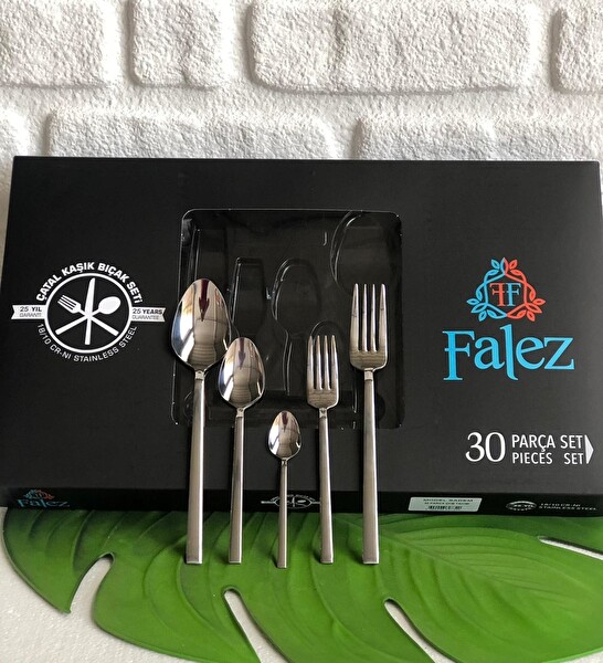 Falez Sadem 30 Parça 6 Kişilik Çatal Kaşık Seti