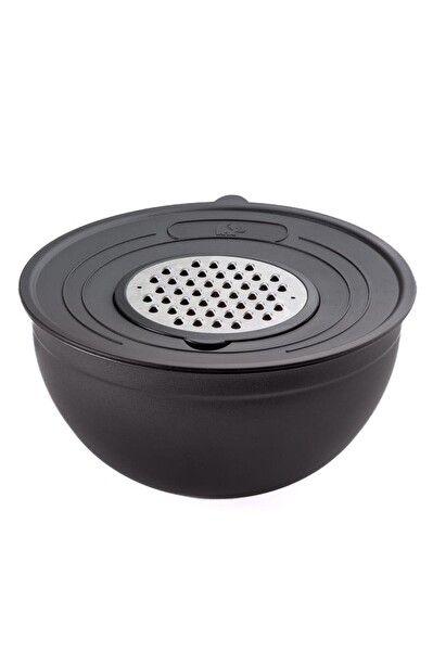 Jumbo Globe Mat Siyah 5 Parça Rendeli Saklama Kabı