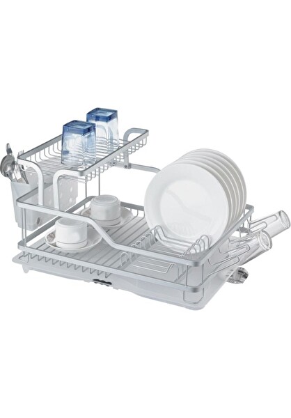 Arow Monde Alüminyum 2 Katlı Tabaklık Bulaşıklık TR-4146