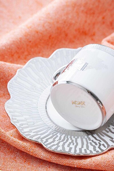 Acar Hadeon Silver 6 Kişilik Kahve Fincanı Takımı HXF-06800