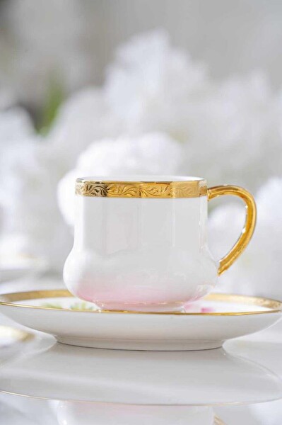 Acar HXF-06861 Kalmia 6'lı Kahve Fincanı Takımı Karışık