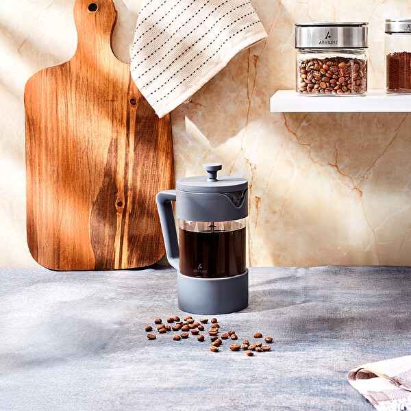 Aryıldız Doppio Grey French Press 600 ML
