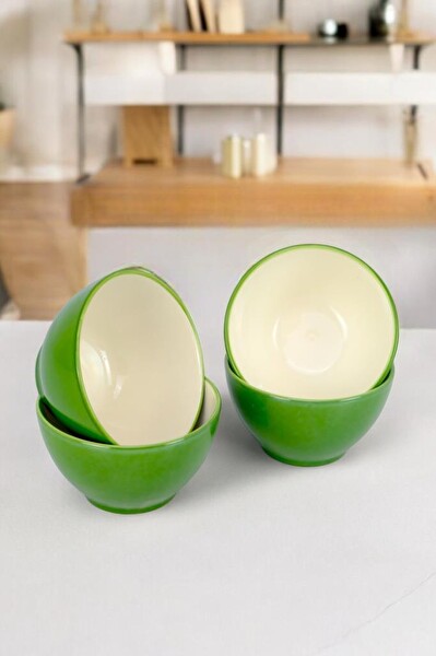 DigitHome 4'lü Porselen Çerezlik Sunum Kase Seti 10 CM Çağla - TL4037485 C320.003