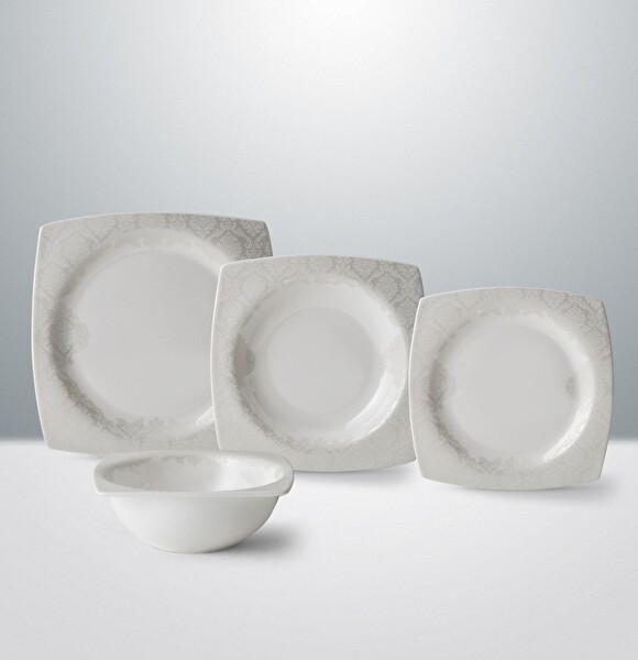 Emsan Fine Pearl Allegro 83 Parça 12 Kişilik Yemek Takımı