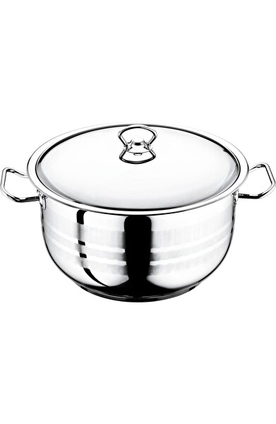 Evimsaray Asude Çelik Derin Tencere 28 x 17 CM 10 L - S-1254