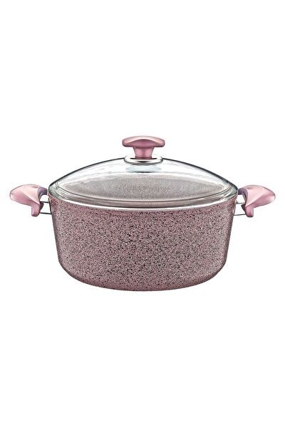 OMS 3110 - 2 Parça - Biogranit - 34x13.5 CM 11.0 L - Derin Tencere Gri Gövde Gri Detay