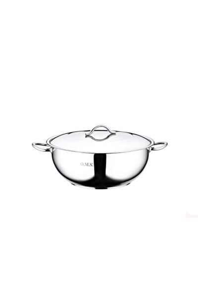 OMS 2006 2 Parça Paslanmaz Çelik 26x10 CM 4.60 L Derin Tencere Sade