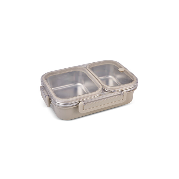 Aryıldız Bento Lunch Box 2 Bölmeli Bej