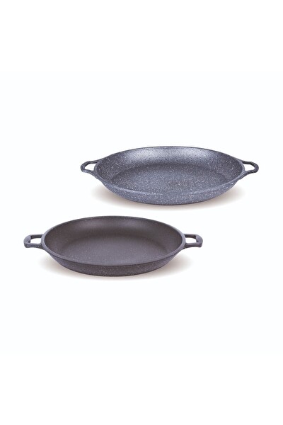 Fms Döküm Kavurma Tenceresi Çift Kulplu 36 CM Gri - G3021GRI