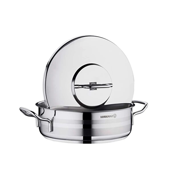 Korkmaz Astra2 Kısa Tencere 24x8 CM A2034