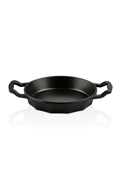 OMS Dodeca 3725 Tek Parça Bio Granit Döküm Sahan 18 CM Siyah Gövde