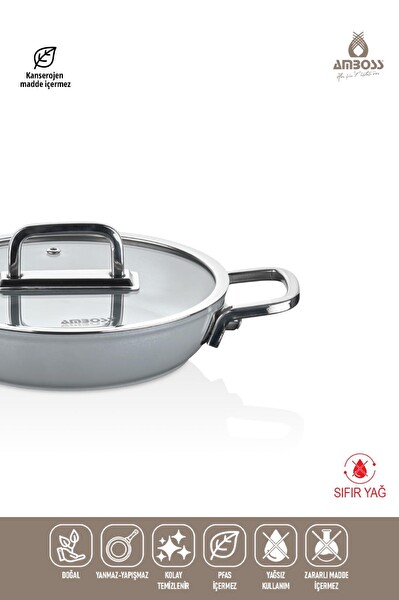 Amboss Sera Nova Seramik 6 Parça Sahan Seti Gri