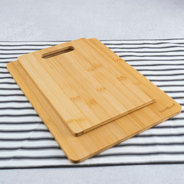 Bambum Leona 2'li Kesme Tahtası Bambu