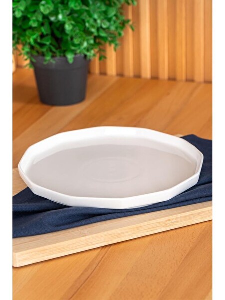 Acar Hexagon Art Porselen Tatlı Tabağı 6 Adet 21 CM BHM-05356