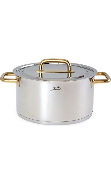 Jumbo Metalix Titanyum Gold 8 Parça Tencere Seti