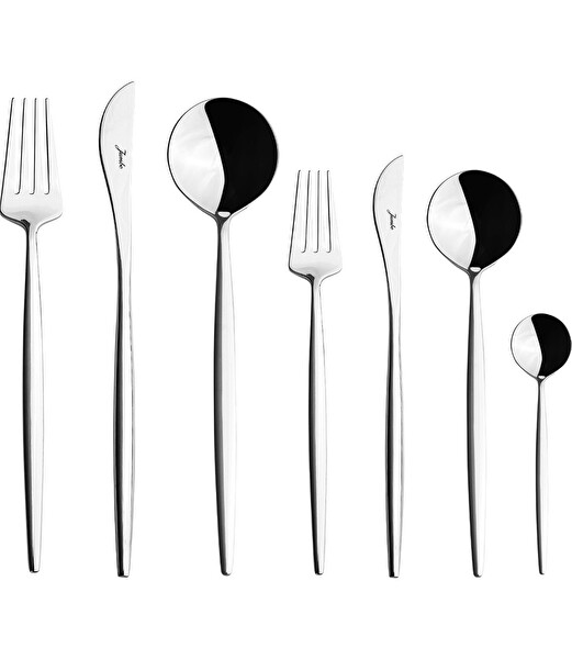 Jumbo 9000 84 Parça 12 Kişilik Çatal Kaşık Bıçak Seti