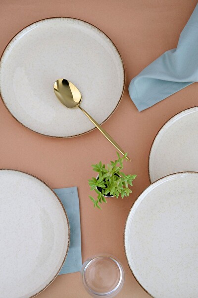 Kütahya Porselen Moderna Servis Tabağı Tarçın 24 CM 6'lı