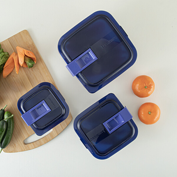 Luminarc Temp Easy Kare Cam Saklama Kabı Seti 6 Parça