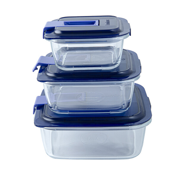 Luminarc Temp Easy Kare Cam Saklama Kabı Seti 6 Parça