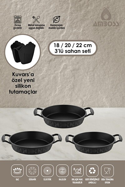 Amboss Kuvars Döküm Sahan Set