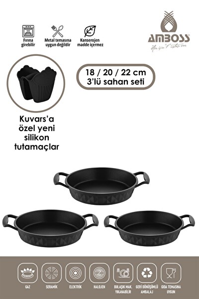 Amboss Kuvars Döküm Sahan Set
