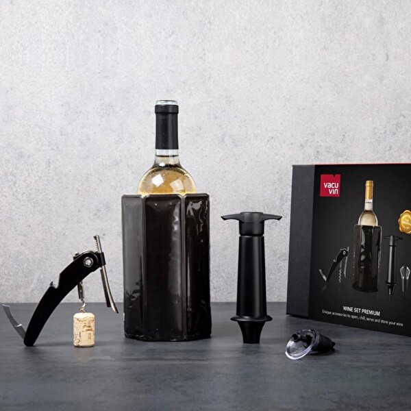 Vacu Vin 3890460 4 Parça Premium Şarap Seti - Kutulu