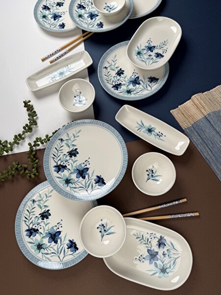 Tabak Evi Azur Kahvaltı Takımı 6 Kişilik 14 parça TVL14KHPRS1156