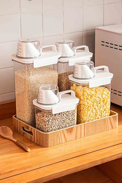 Pikas 4'lü Sızdırmaz Ölçekli Saklama Kabı