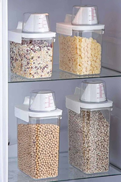 Pikas 4'lü Sızdırmaz Ölçekli Saklama Kabı