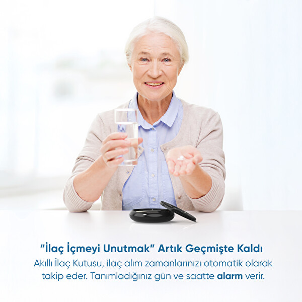 Şımart Bluetooth Bağlantılı Sesli Alarm ve Bildirim Akıllı İlaç Kutusu