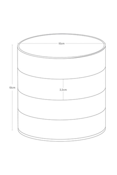 Mithra Life 4 Katlı Döner Beyaz Takı Organizeri Düzenleyici Kutusu MIT1149