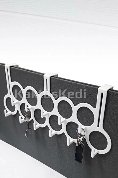 Mithra Life Kapı Arkası Beyaz Kıyafet Takı Anahtar Askısı MIT1154