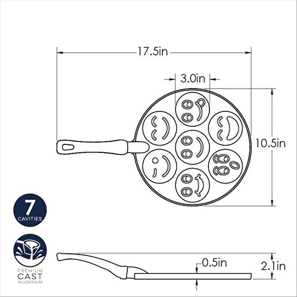 Nordic Ware 1920 Gülen Yüzler Pancake Tavası