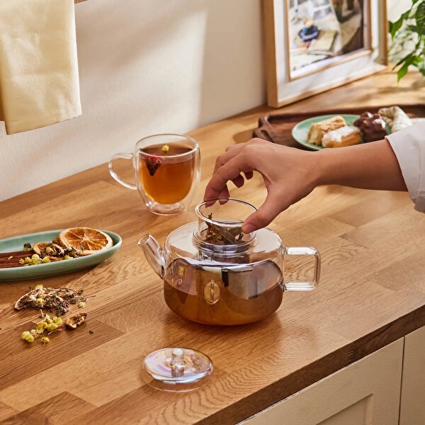 Karaca Flat Borosilikat Cam Çaydanlık