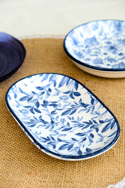 Tabak Evi Blue Heaven 18x11x2 CM Kayık Tabak Tekli