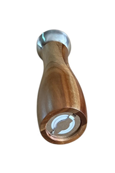 Kitchen Design Lab Akasya Komple Ahşap Tuz Karabiber Değirmeni Baharat Öğütücüsü 21 CM - 2 Adet - 391