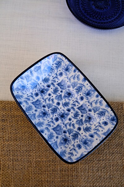 Tabak Evi Blue Heaven Kayık Tabak Tekli 17x12x3 CM