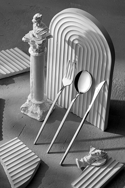 Emsan Aspendos 18 Parça 6 Kişilik Çatal Kaşık Bıçak Takımı Kutulu